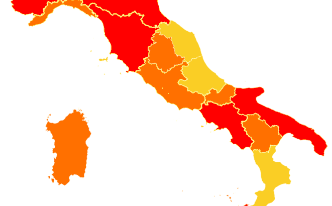 L'italie à partir du 6 avril 2021